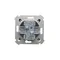 Simon 54 WMDL-06020x-048 Interruptor doble para escaleras sin pictograma (módulo) 10AX, 250V~, terminales de tornillo; antracita