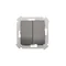 Simon 54 WMDL-06020x-048 Interruttore doppio per scale senza pittogrammi (modulo) 10AX, 250V~, morsetti a vite; antracite