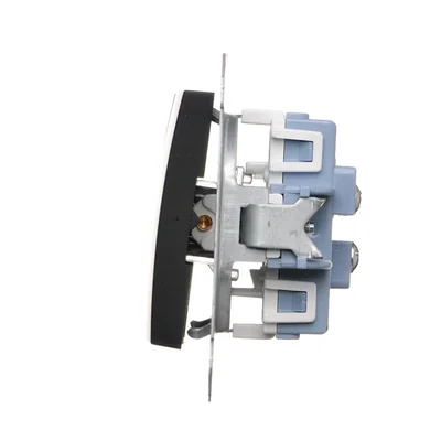 Simon 54 WMDL-06020x-049 Doppeltreppenschalter ohne Piktogramm (Modul) 10AX, 250V~, Schraubklemmen; schwarz