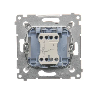 Simon 54 WMDL-0610xU-011 Staircase switch with LED backlight without pictogram (module) 10AX, 250V~, quick connectors; white