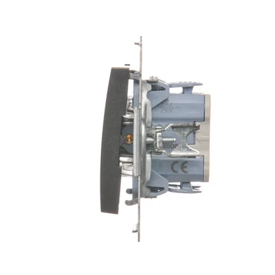 Simon 54 WMDL-0610xU-048 Staircase switch with LED backlight without pictogram (module) 10AX, 250V~, quick connectors; anthracite