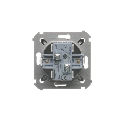 Simon 54 WMDL-06120x-048 Interruttore doppio per scale con illuminazione senza pittogrammi (modulo) 10AX, 250V~, morsetti a vite; antracite