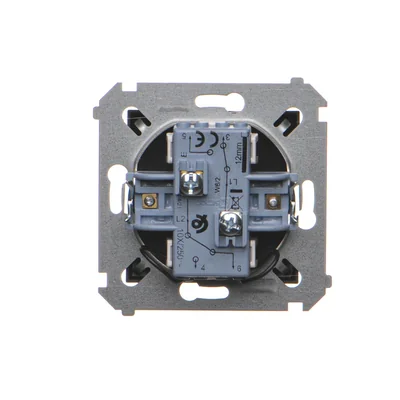 Simon 54 WMDL-0612xx-049 Double staircase switch with illumination (module) 10AX, 250V~, screw terminals; black