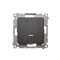 Simon 54 WMDL-061xxx-049 Staircase switch with LED backlight (module) 10AX, 250V~, quick connectors; black