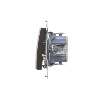 Simon 54 WMDL-061xxx-049 Staircase switch with LED backlight (module) 10AX, 250V~, quick connectors; black