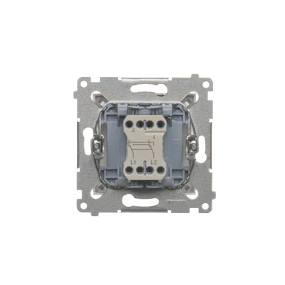 Simon 54 WMDL-0700xx-044 Conector cruzado sin pictograma (módulo) 10AX, 250V~, conectores rápidos; oro mate