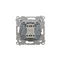 Simon 54 WMDL-0700xx-044 Conector cruzado sin pictograma (módulo) 10AX, 250V~, conectores rápidos; oro mate