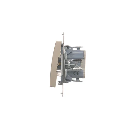 Simon 54 WMDL-0700xx-044 Connecteur en croix sans pictogramme (module) 10AX, 250 V~, connecteurs rapides ; or mat
