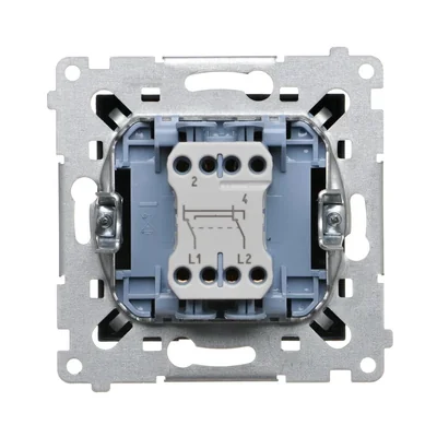 Simon 54 WMDL-0700xx-049 Connettore a croce senza pittogramma (modulo) 10AX, 250V~, connettori rapidi; nero