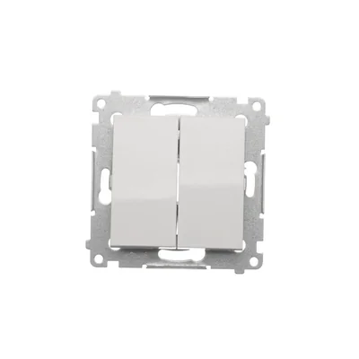Simon 54 WMDL-07020x-011 Connettore a doppia croce senza pittogramma (modulo) 10AX, 250V~, connettori rapidi; bianco