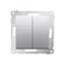 Simon 54 WMDL-07020x-043 Double cross connector without pictogram (module) 10AX, 250V~, quick connectors; matt silver