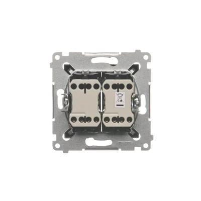 Simon 54 WMDL-07020x-048 Connettore a doppia croce senza pittogramma (modulo) 10AX, 250V~, connettori rapidi; antracite
