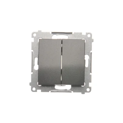 Simon 54 WMDL-07020x-048 Double cross connector without pictogram (module) 10AX, 250V~, quick connectors; anthracite