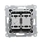 Simon 54 WMDL-07020x-049 Double cross connector without pictogram (module) 10AX, 250V~, quick connectors; black