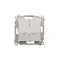 Simon 54 WMDL-07120x-011 Double cross switch with illumination without pictogram (module) 10AX, 250V~, quick connectors; white