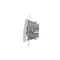 Simon 54 WMDL-07120x-011 Double cross switch with illumination without pictogram (module) 10AX, 250V~, quick connectors; white