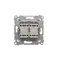 Simon 54 WMDL-07120x-011 Interruptor cruzado doble con iluminación sin pictograma (módulo) 10AX, 250V~, conectores rápidos; blanco