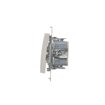 Simon 54 WMDL-07120x-011 Interruttore a doppio incrocio con illuminazione senza pittogramma (modulo) 10AX, 250V~, connettori rapidi; bianco