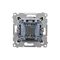 Simon 54 WMDL-090x2x-049 Bell button (module) 16AX, 250V~, screw terminals; black