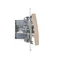 Simon 54 WMDL-091x2x-041 Bouton de sonnette avec rétroéclairage LED (module) 16AX, 250 V~, bornes à vis ; crème