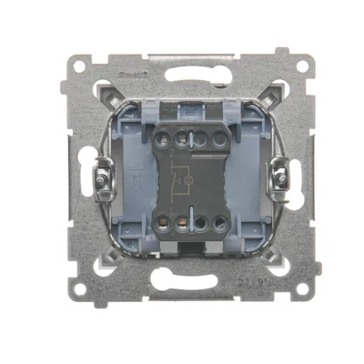 Simon 54 WMDL-091x2x-043 Bell button with LED backlight (module) 16AX, 250V~, screw terminals; matt silver