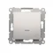 Simon 54 WMDL-091x2x-043 Bouton de sonnette avec rétroéclairage LED (module) 16AX, 250 V~, bornes à vis ; argent mat