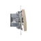 Simon 54 WMDL-091x2x-044 Bell button with LED backlight (module) 16AX, 250V~, screw terminals; matte gold