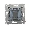 Simon 54 WMDL-091x2x-048 Bell button with LED backlight (module) 16AX, 250V~, screw terminals; anthracite