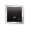 Simon 54 WMDL-091x2x-048 Bouton de sonnerie avec rétroéclairage LED (module) 16AX, 250 V~, bornes à vis ; anthracite