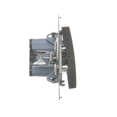 Simon 54 WMDL-091x2x-048 Bouton de sonnerie avec rétroéclairage LED (module) 16AX, 250 V~, bornes à vis ; anthracite