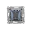 Simon 54 WMDL-091x2x-049 Pulsante campanello con retroilluminazione a LED (modulo) 16AX, 250V~, morsetti a vite; nero