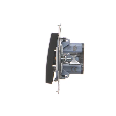 Simon 54 WMDL-091x2x-049 Pulsante campanello con retroilluminazione a LED (modulo) 16AX, 250V~, morsetti a vite; nero