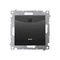 Simon 54 WMDL-0H1xx1-049 Hotel switch with illumination (module); black *Only for S54 PREMIUM frames. Relay/contactor required