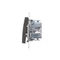 Simon 54 WMDL-0P03xx-049 Pulsante singolo, senza pittogrammi (modulo), 10AX, 250V~, connettori rapidi; nero