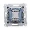 Simon 54 WMDL-0PR3xx-049 Single break button without pictogram (module) 10AX, 250V~, quick connectors; black