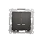 Simon 54 WMDL-551xxx-049 Candle switch with LED illumination and IP44 version (module) 10AX, 250V~, quick connectors; black *Includes DU1W insert