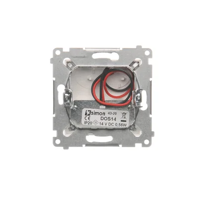Simon 54 WMDO-S14Bx1-011 LED-Leuchte, 14 V DC, 0,56 W, 4000 K Neutralweiß; Weiß! 14-V-Netzteil erforderlich