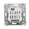 Simon 54 WMDR-17xxx1-011 Programmable thermostat with display with internal/external temperature sensor, without probe (module) 16(2) A, 230V~; white