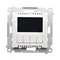 Simon 54 WMDR-17xxx1-011 Programmierbarer Thermostat mit Display und internem/externem Temperatursensor, ohne Sonde (Modul) 16(2) A, 230 V~; weiß