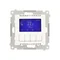 Simon 54 WMDR-17xxx1-011 Termostato programmabile con display con sensore di temperatura interno/esterno, senza sonda (modulo) 16(2) A, 230V~; bianco