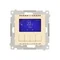 Simon 54 WMDR-17xxx1-041 Programmierbarer Thermostat mit Display und internem/externem Temperatursensor, ohne Sonde (Modul) 16(2) A, 230 V~; cremefarben
