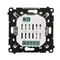 Simon 54 WMDR-17xxx1-041 Programmierbarer Thermostat mit Display und internem/externem Temperatursensor, ohne Sonde (Modul) 16(2) A, 230 V~; cremefarben