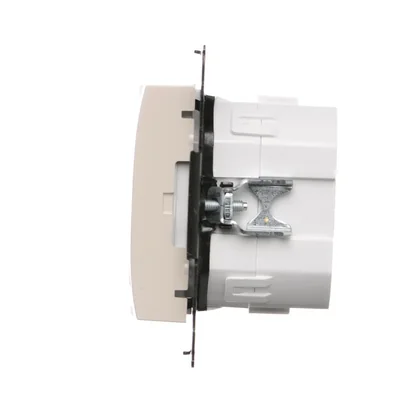 Simon 54 WMDR-17xxx1-041 Programmierbarer Thermostat mit Display und internem/externem Temperatursensor, ohne Sonde (Modul) 16(2) A, 230 V~; cremefarben