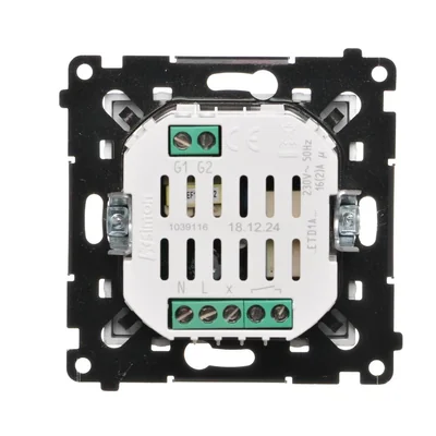 Simon 54 WMDR-17xxx1-043 Programmierbarer Thermostat mit Display und internem/externem Temperatursensor, ohne Sonde (Modul) 16(2) A, 230 V~; matt silber