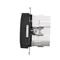 Simon 54 WMDR-17xxx1-049 Programmable thermostat with display with internal/external temperature sensor, without probe (module) 16(2) A, 230V~; black