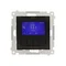 Simon 54 WMDR-17xxx1-049 Termostato programmabile con display con sensore di temperatura interno/esterno, senza sonda (modulo) 16(2) A, 230V~; nero