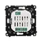 Simon 54 WMDR-17xxx1-049 Termostato programmabile con display con sensore di temperatura interno/esterno, senza sonda (modulo) 16(2) A, 230V~; nero