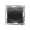 Simon 54 WMDS-004xLx-049 Rotary dimmer for dimmable LEDs 230 V (module) 2–250 W; black. Maximum number of LED sources - 10 pcs.
