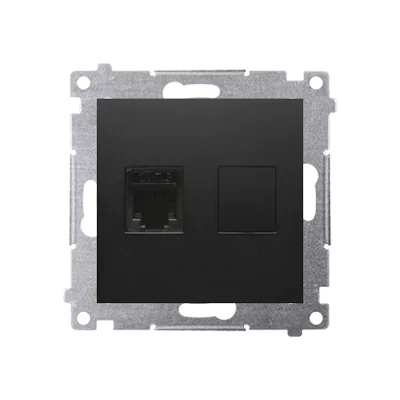 Simon 54 WMDT-0010xx-049 Single RJ12 telephone socket (module); black