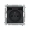 Simon 54 WMDW-001111-049 Steckdose mit integriertem Ladegerät 2xUSB (Modul), 2,1 A, 5 V DC, 230 V; schwarz. Nicht mehr im Angebot – solange der Vorrat reicht.